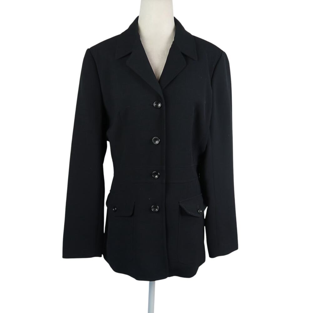 Vintage 90s Eddie Bauer Button Front Blazer Jacket Womens M